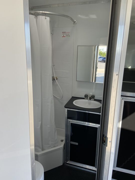 New Vintage Trailers 8X44 Racing Trailer With Bathroom