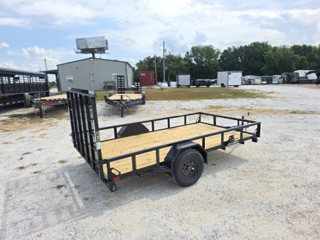 New 2026 Load Trail 77 x 12 SINGLE UTILITY W/ 4' FOLD IN GATE