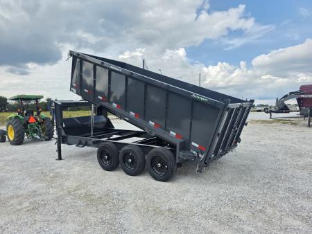 New 2027 Lamar 83X16 TRIPLE 21K TELESCOPIC GOOSENECK DUMP W/48" SIDES & 17.5"/16PLY