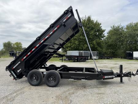 New 2027 Midsota 82X14 Dump Trailer Telescopic 15.4K GVWR