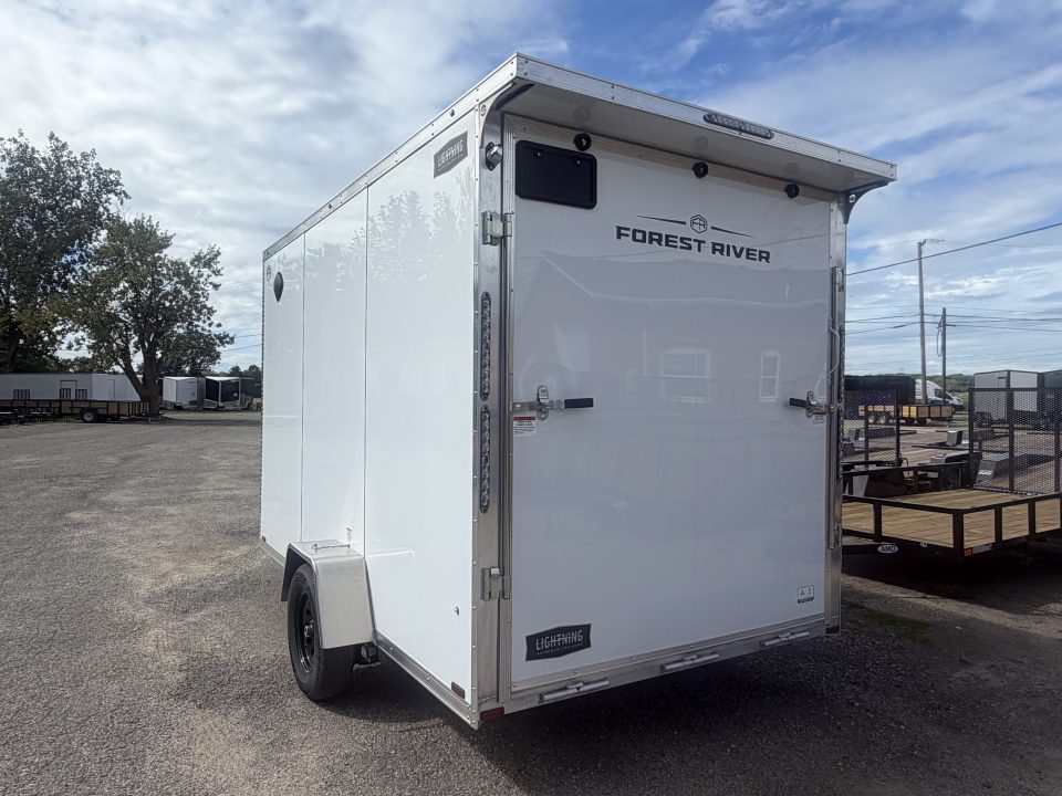 New 2027 Lightning 7 X 17 Lightning 2 Place Enclosed Snowmobile Trailer with 7ft Interior