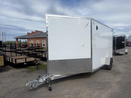 New 2027 Lightning 7 X 17 Lightning 2 Place Enclosed Snowmobile Trailer with 7ft Interior