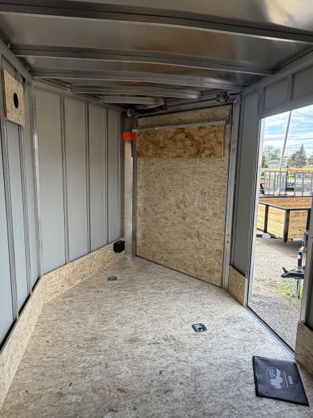 New 2027 Lightning 7 X 17 Lightning 2 Place Enclosed Snowmobile Trailer with 7ft Interior
