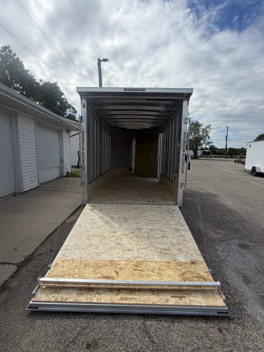 New 2027 7 X 19 Lightning 2 Place Enclosed Snowmobile Trailer Tandem Axle with 7ft Interior