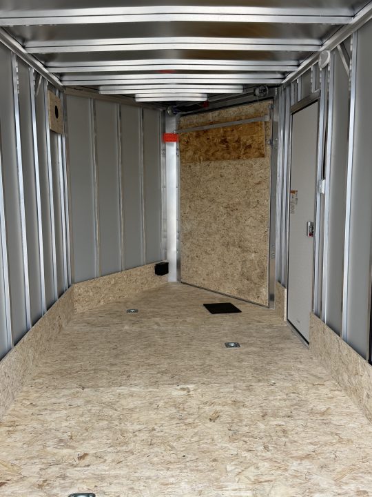 New 2027 7 X 19 Lightning 2 Place Enclosed Snowmobile Trailer Tandem Axle with 7ft Interior