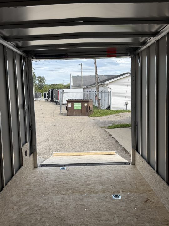 New 2027 7 X 19 Lightning 2 Place Enclosed Snowmobile Trailer Tandem Axle with 7ft Interior