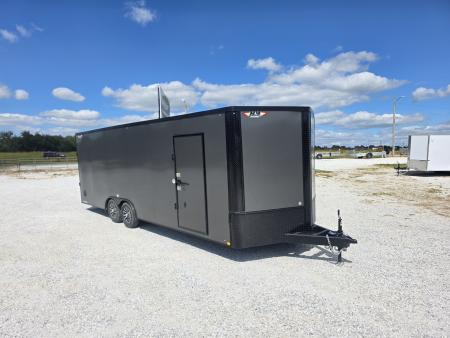 New 2027 H&H 8.5 X 24 TANDEM CARGO W/ RAMP DOOR/ .080/ BLACKOUT PKG