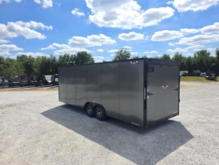 New 2027 H&H 8.5 X 24 TANDEM CARGO W/ RAMP DOOR/ .080/ BLACKOUT PKG