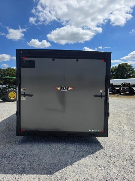 New 2027 H&H 8.5 X 24 TANDEM CARGO W/ RAMP DOOR/ .080/ BLACKOUT PKG