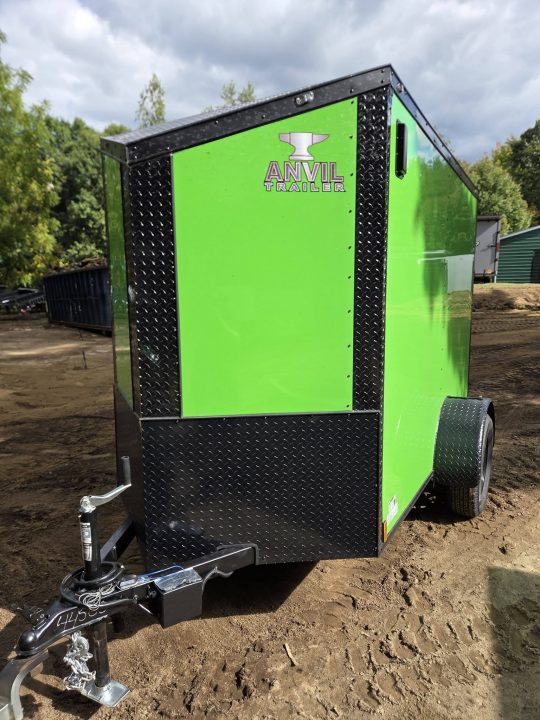 New 2027 Anvil 5x8 extra height enclosed trailer green with black out package Cargo / Enclosed Trailer