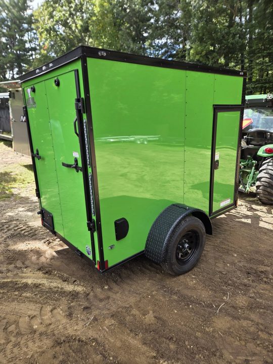 New 2027 Anvil 5x8 extra height enclosed trailer green with black out package Cargo / Enclosed Trailer