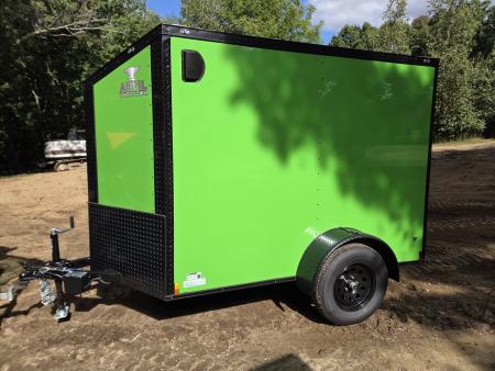 New 2027 Anvil 5x8 extra height enclosed trailer green with black out package Cargo / Enclosed Trailer