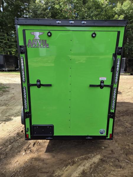 New 2027 Anvil 5x8 extra height enclosed trailer green with black out package Cargo / Enclosed Trailer