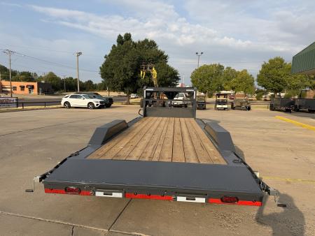 New #158958 2027 LAMAR H6 22 X 102 TANDEM AXLE 14K EQUIPMENT GOOSENECK W/ SLIDE IN RAMPS