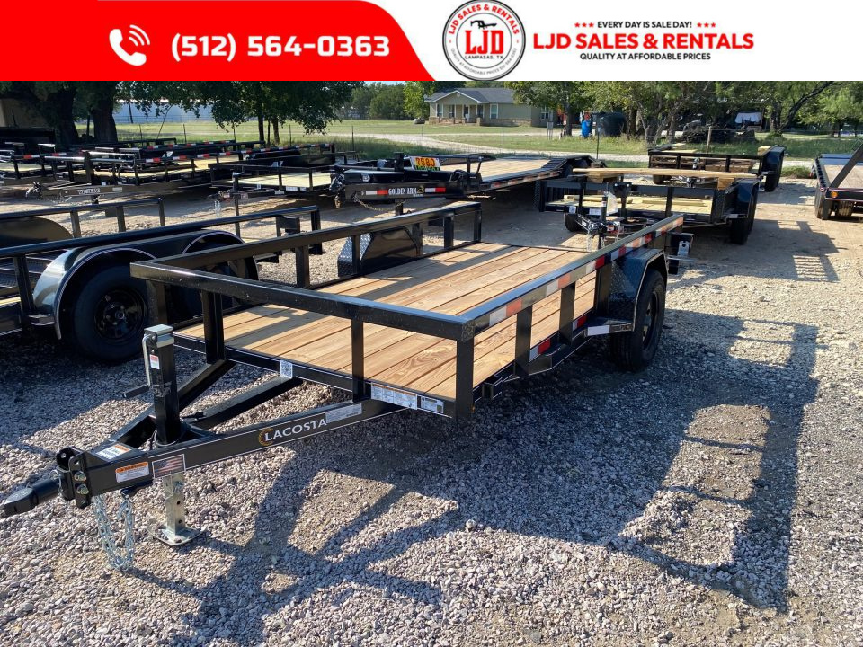 New 2027 Lacosta - 6 x 12 - Utility Trailer - Tube Top -