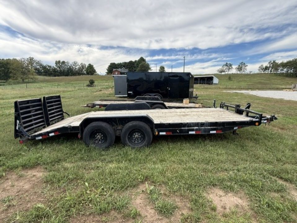 Used 2022 PJ Trailers 83x20 w/ MONSTER RAMPS Equipment Trailer