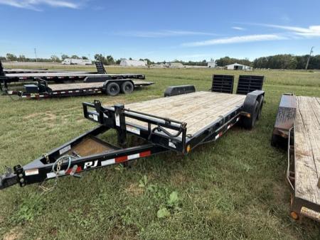 Used 2022 PJ Trailers 83x20 w/ MONSTER RAMPS Equipment Trailer