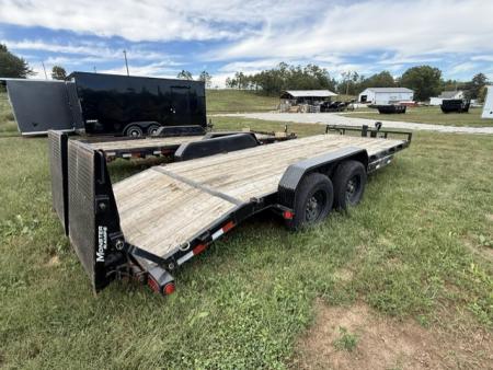 Used 2022 PJ Trailers 83x20 w/ MONSTER RAMPS Equipment Trailer