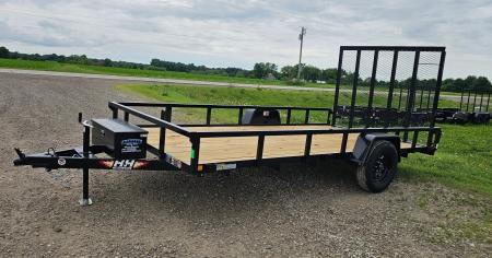 New 2026 H&H Trailers 82x14 Rail Side Utility Trailer