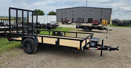 New 2026 H&H Trailers 82x12 Rail Side Utility Trailer