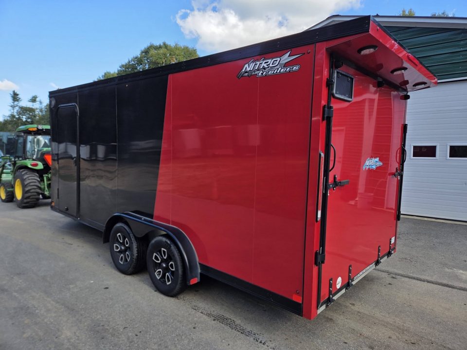 Used 2024 Nitro 7.5x18 aluminum cargo trailer with black out trim package Cargo / Enclosed Trailer