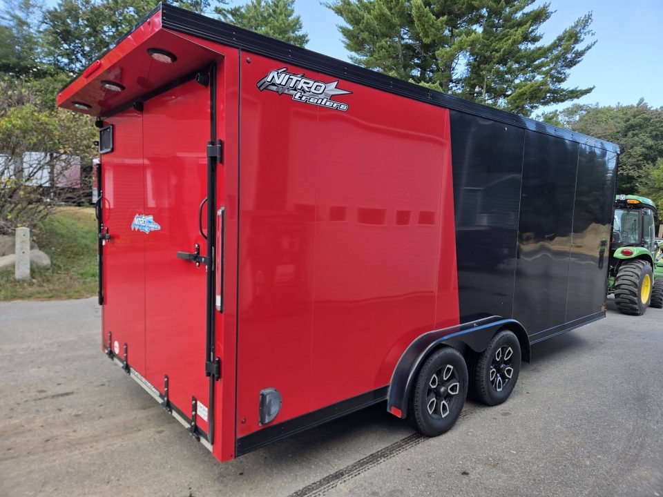 Used 2024 Nitro 7.5x18 aluminum cargo trailer with black out trim package Cargo / Enclosed Trailer