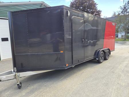 Used 2024 Nitro 7.5x18 aluminum cargo trailer with black out trim package Cargo / Enclosed Trailer