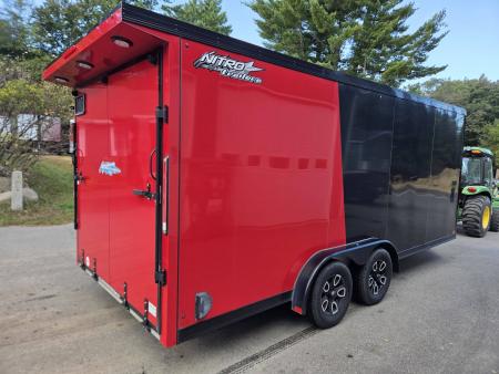 Used 2024 Nitro 7.5x18 aluminum cargo trailer with black out trim package Cargo / Enclosed Trailer
