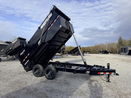 New 2027 PJ Trailers 7X14 (4FT WALL) 5 STAGE TELESCOPIC DUMP TRAILER 15400 GVWR Dump Trailer
