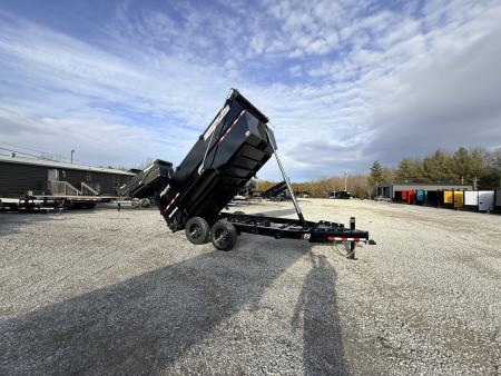 New 2027 PJ Trailers 7X14 (4FT WALL) 5 STAGE TELESCOPIC DUMP TRAILER 15400 GVWR Dump Trailer