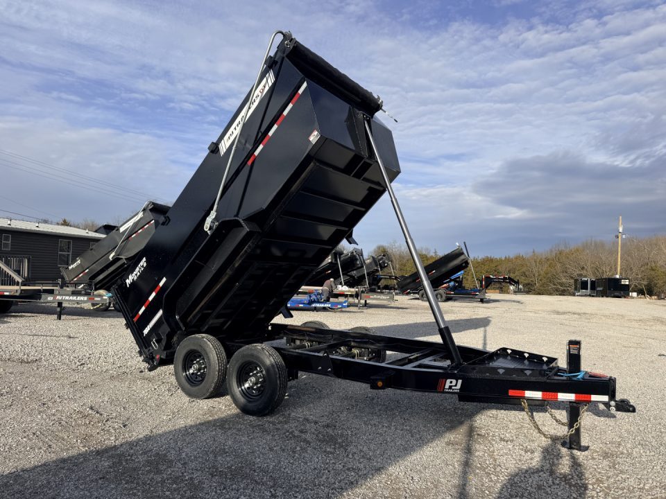 New 2027 PJ Trailers 7X14 (4FT WALL) 5 STAGE TELESCOPIC DUMP TRAILER 15400 GVWR Dump Trailer