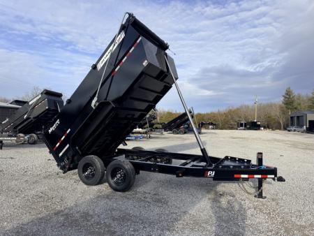 New 2027 PJ Trailers 7X14 (4FT WALL) 5 STAGE TELESCOPIC DUMP TRAILER 15400 GVWR Dump Trailer