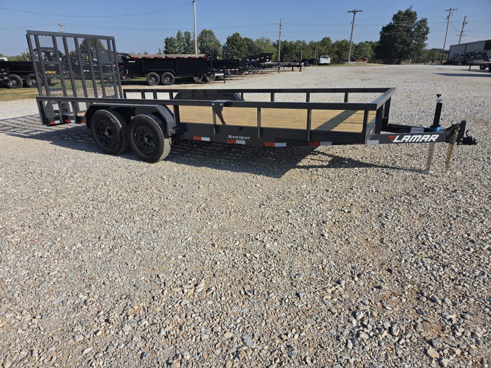 New 2027 Lamar 83X20 TANDEM 10K TUBETOP UTILITY W/HD 5' SPRING GATE