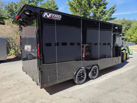New 2027 Nitro 8.5X18 aluminum cargo trailer black out trim extra height Cargo / Enclosed Trailer
