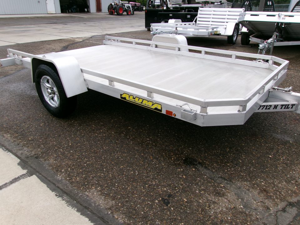 Used 2023 Aluma 7712H Tilt Utility Trailer