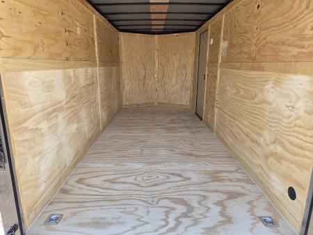 New 2027 Rock Solid 7X16 TANDEM 7K CARGO W/BLACKOUT TRIM .080 EXTERIOR 7' HEIGHT & RAMP DOOR
