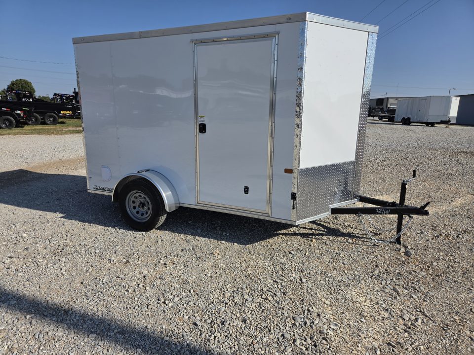 New 2027 Rock Solid 6x10 Single Axle Cargo W/ .080 Exterior, Ramp Door & 6'6 HEIGHT