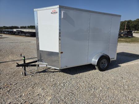New 2027 Rock Solid 6x10 Single Axle Cargo W/ .080 Exterior, Ramp Door & 6'6 HEIGHT