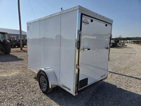 New 2027 Rock Solid 6x10 Single Axle Cargo W/ .080 Exterior, Ramp Door & 6'6 HEIGHT
