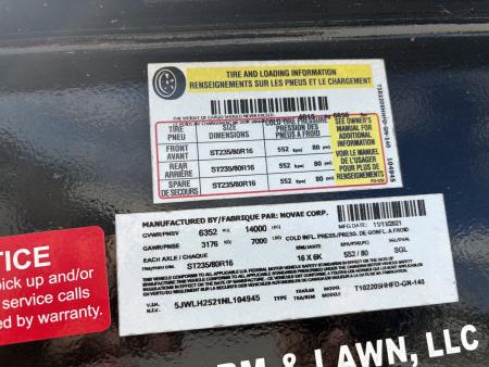 Used 2022 Trailerman GOOSENECK FLATBED Flatbed Trailer 102X25 3 RAMP