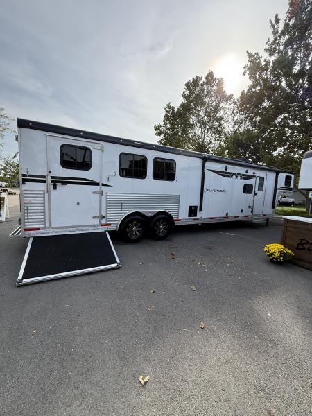 New 2027 Bison Trailers SV8313B.S.R- SIDE LOAD Horse Trailer