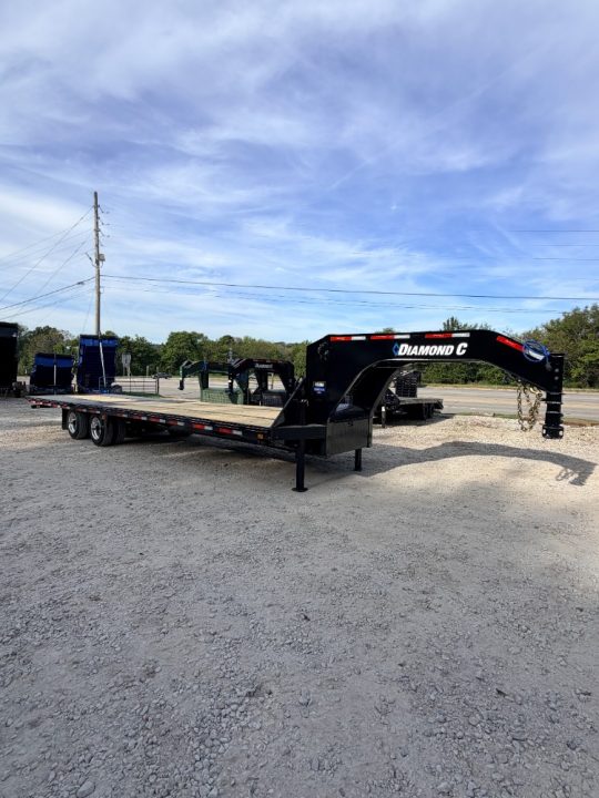 New 2027 Diamond C Trailers 40K FMAX216 12' Hydraulic Dovetail 32'X102" Flatbed Trailer