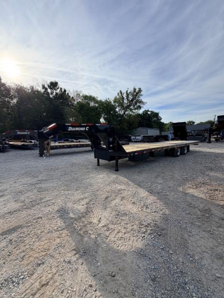New 2027 Diamond C Trailers 40K FMAX216 12' Hydraulic Dovetail 32'X102" Flatbed Trailer