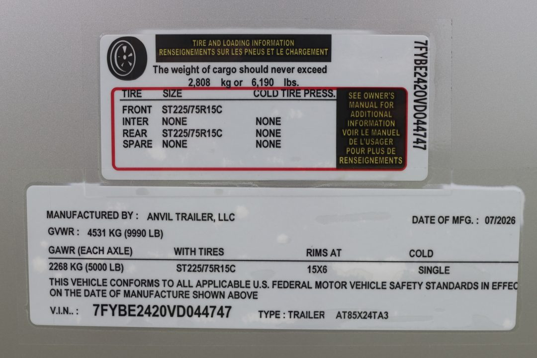 New 2027 8.5X24 Anvil Cargo Trailer