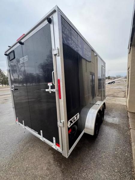 New 2027 ALCOM 7x14 All Aluminum Extra Height Cargo / Enclosed Trailer