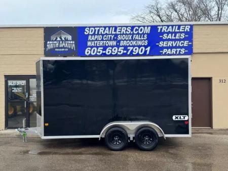 New 2027 ALCOM 7x14 All Aluminum Extra Height Cargo / Enclosed Trailer