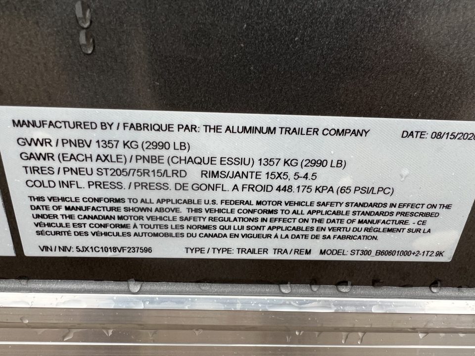 New 2027 ATC 6 x 10 ST300 Aluminum Cargo / Enclosed Trailer