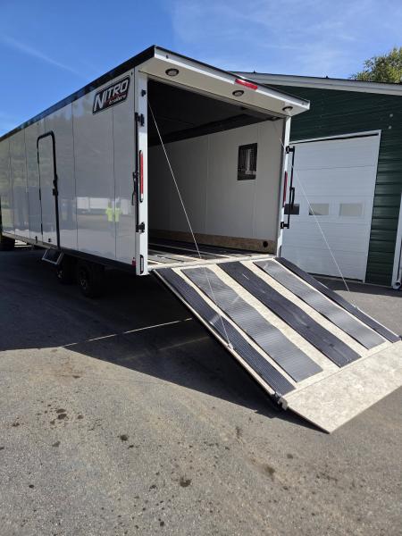 New 2027 Nitro 101X22 DECK OVER NSOWMOBILE TRIALER LOADED WITH UPGRADES Snowmobile Trailer