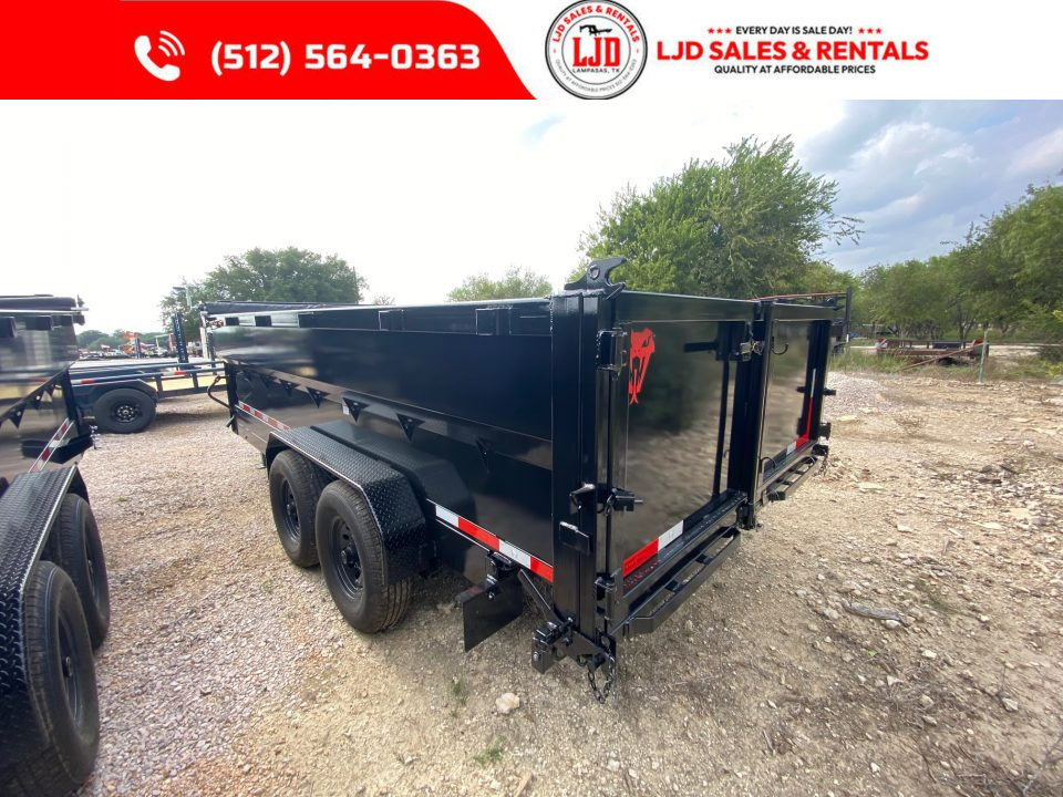 New 2027 Texas Pride - 16'x3' Dump Trailer- Tarp - 16K GVWR - Spreader - Ramps