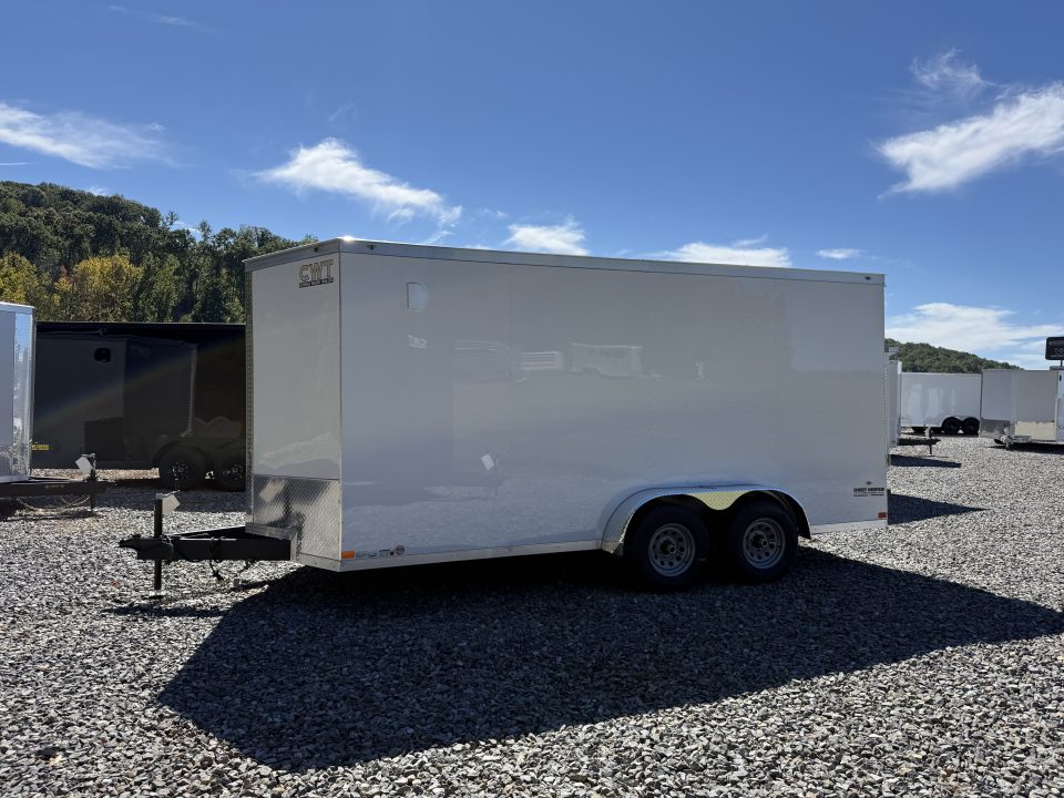 New 2027 Covered Wagon Trailers 7X16 TA3 7' INT HEIGHT POLY SIDE DOOR BAR Cargo / Enclosed Trailer
